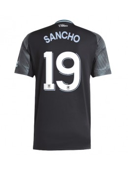 Aston Villa Jadon Sancho #19 Replika Borta Kläder 2025-26 Kortärmad